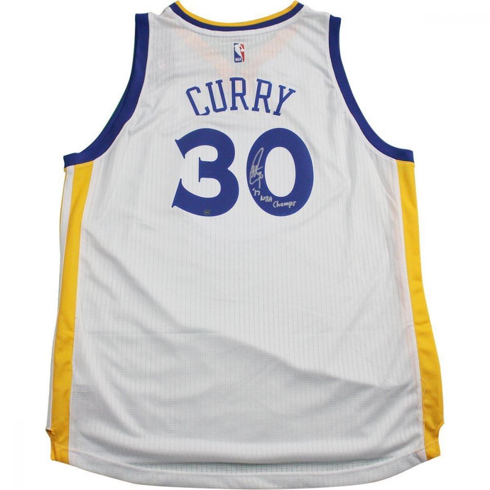 Stephen Curry Signed Warriors Jersey 