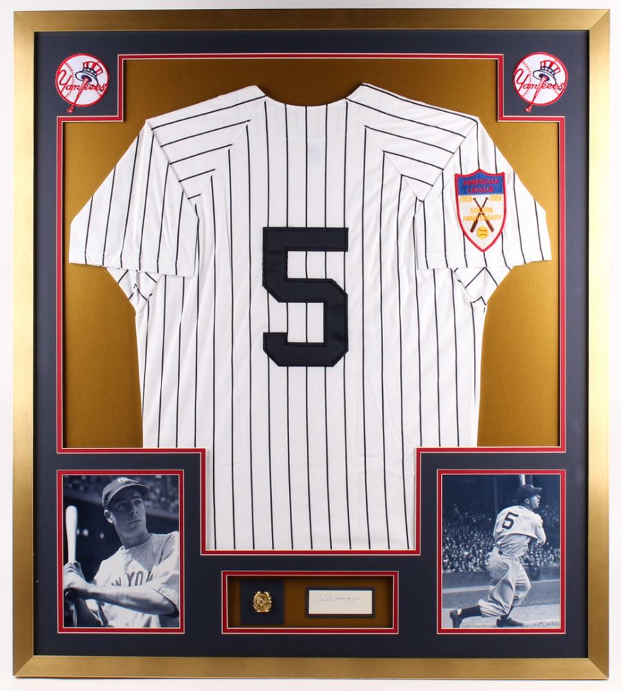 joe dimaggio signed jersey