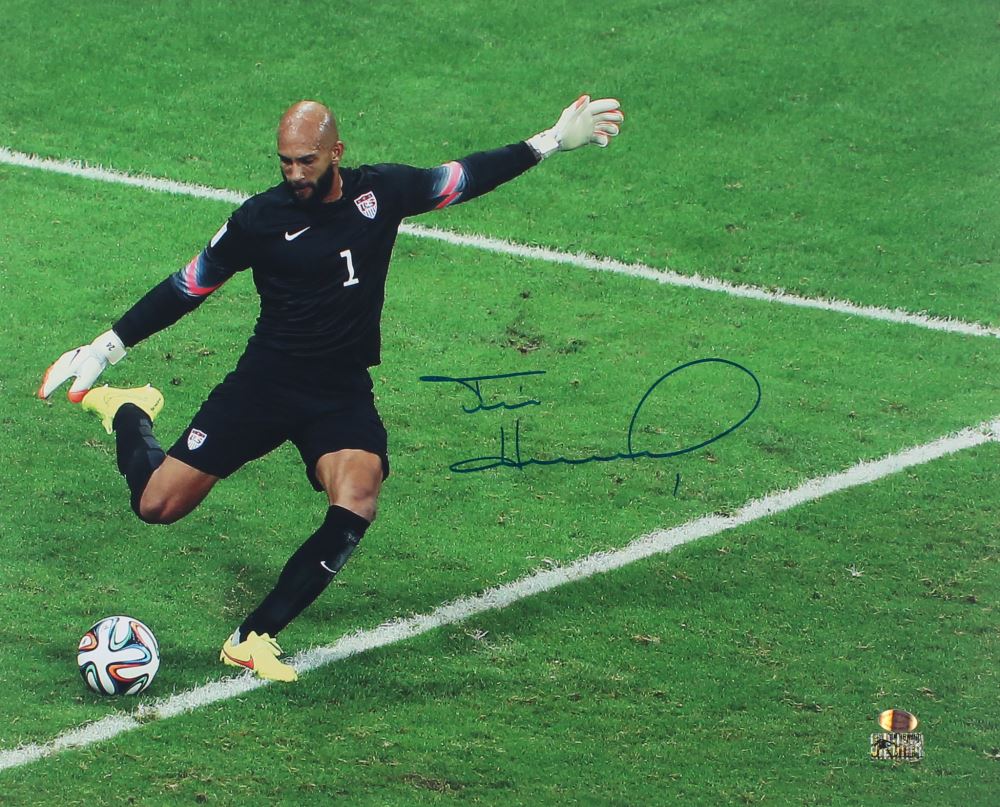 Tim Howard Signed Team USA 16x20 Photo (Sports Integrity COA Howard ...