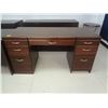 Image 1 : Executive Office Desk Wood Finish