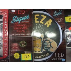 LED LIGHT UP SIGN
