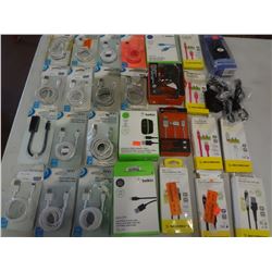 33 micro usb/ lightning cables etc