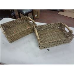 PAIR OF DECORTIVE BASKETS