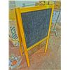 Image 1 : WOODEN A FRAME CHALK BOARD SIGN