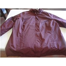 LADIES GEORGE PLUS MAROON SPRING JACKET SZ 2X