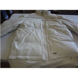 MENS WHO JEANS BEIGE WINTER COAT SZ MM