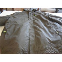 MENS ATHLETIC WORKS GREEN WINTER COAT SZ 2XL