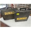 Image 1 : 2 EMPTY DEWALT TOOL CASES DRILL PLUS CIRC SAW