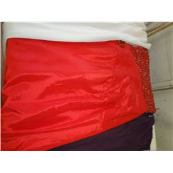 red beaded dress size 14