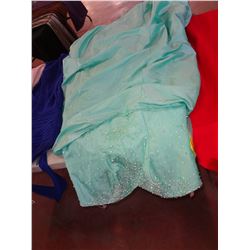 green beaded alfred angelo dress no size