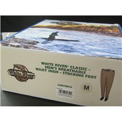 White River classic mens breathable Waist High Stocking -Foot / Medium