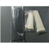 Image 1 : lot of 3 packs Cable/Zip Ties / 100pc per pack / 6" - 8" white & 12" heavy duty