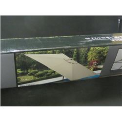 New 9 foot Market Umbrella / with crank handle / 6ft x 9ft rectangle/ sand