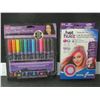 Image 1 : New Body Art Markers & 4 color Temporary Hair Chalk