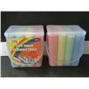 Image 1 : New Sidewalk Chalk / 2 packs of 12 each / dustless non toxic/ assorted colors