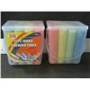 Image 1 : New Sidewalk Chalk / 2 packs of 12 each / dustless non toxic/ assorted colors