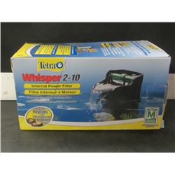 New Tetra Whisper 2-10 internal power filter / ideal for Reptiles too!