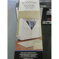 All Metal 60 inch Zippered Closet / all parts look there but box is open