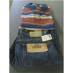 New Red Head L/G Golf shirt & New Red Head Jeans 32/30 relaxed fit