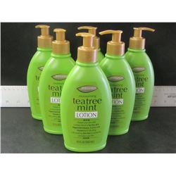 New lot of 6 Moisterizing Tea Tree Mint Lotion / 12 fl oz each