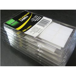 6 New packs of All Purpose Labels / 500 per pack / Excellent for garage sales