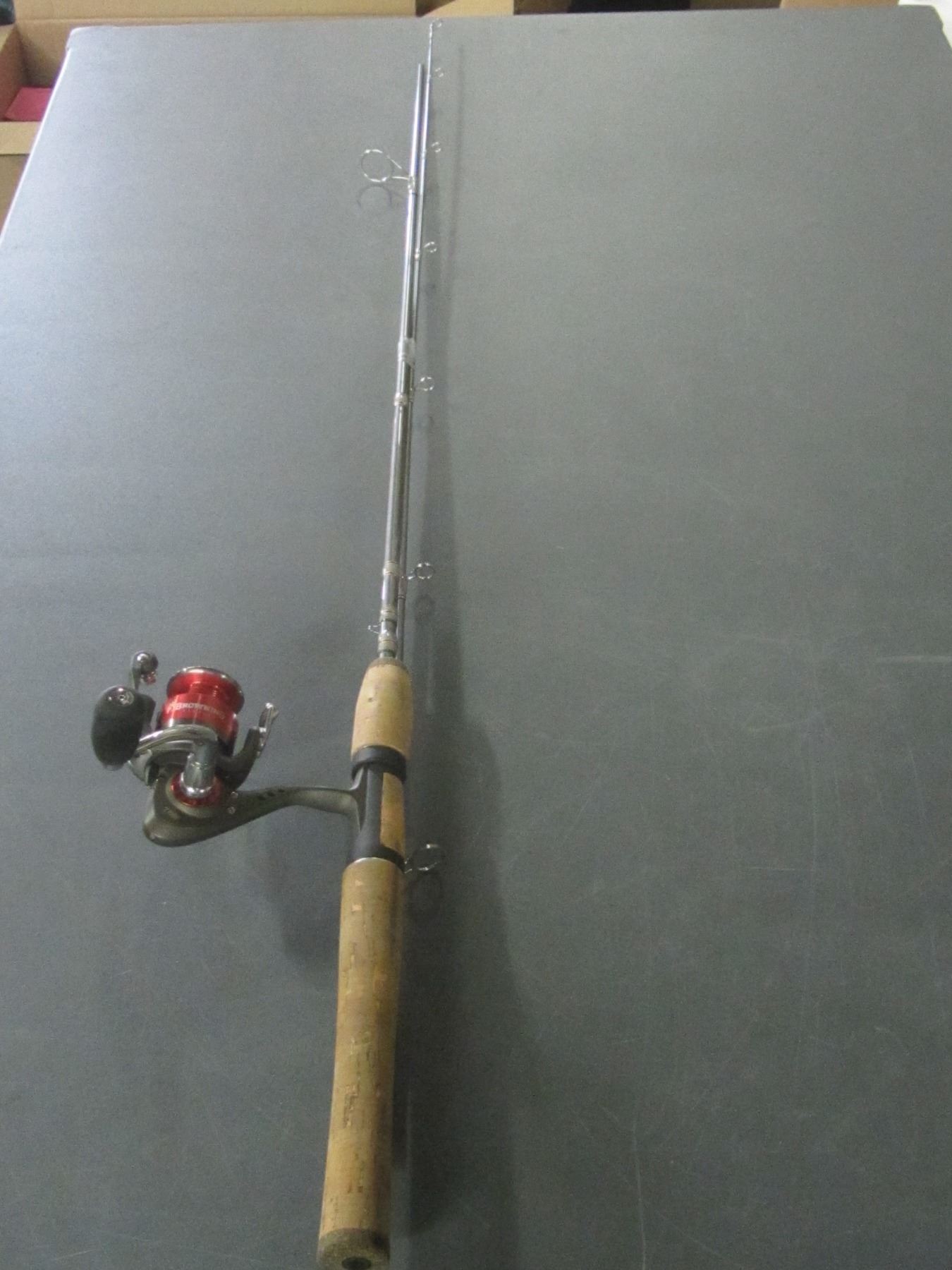 browning fishing micro stalker rod and reel spinning combo Cam's "Bronze" 6'2 (6BB) Nasty Stik MicroLite Zebcos 33 Micro Trigger Crappie combo with Mr Black Magic Carp Match Rod