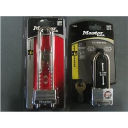 Lot of 2 New Master Locks
