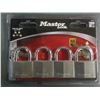 Image 1 : New set of 4 keyed alike Master Locks
