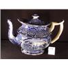 Image 1 : STAFFORDSHIRE TEAPOT Blue & White