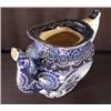 Image 3 : STAFFORDSHIRE TEAPOT Blue & White