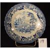 Image 1 : STAFFORDSHIRE BOWL Blue &White Transfer