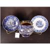 Image 1 : 3 STAFFORDSHIRE Transfer Saucer & Bowl