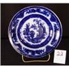 Image 1 : FLOW BLUE Saucer TEMPLE Pattern