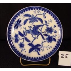 PHOENIX BIRD Transfer Blue & Wh Saucer
