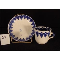 HAND PAINTED DEMITASSE Cup & Saucer