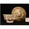 Image 1 : STAFFORDSHIRE Cup Saucer Brown Transfer