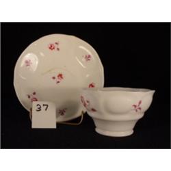 Mulberry Floral HANDLELESS CUP/SAUCER 