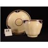 Image 1 : Handleless EARTHENWARE CUP & SAUCER