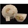 Image 1 : HANDLELESS cup & saucer w/floral Design