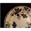 Image 2 : 4 BLACK TRANSFER LUNCH Floral PLATES