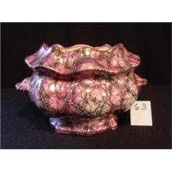 PINK LUSTRE SUGAR BOWL Marble pattern