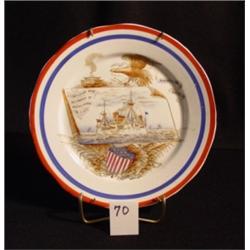 US BATTLESHIP MAINE PLATE