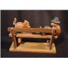 Image 2 : CARVED & Painted Wood Bar Set.
