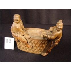 Oriental WOOD CARVING OF Couple