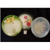 Image 1 : Lot of 3 HAND PAINTED PLATES