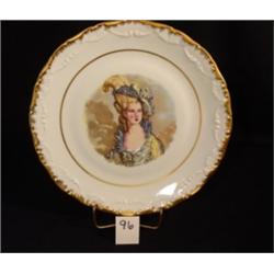 11" LIMOGES PORTRAIT PLATE