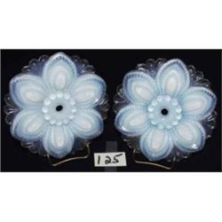 Pair of GLASS Drapery TIE-BACKS