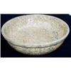 Image 1 : Spongeware bowl Mustard color  w/Green