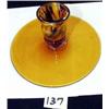 Image 1 : AMBER Hand Blown CANDLESTICK