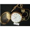 Image 1 : HAMPDEN POCKET WATCH w/Chain & Fob